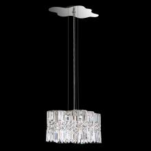  SPU120N-SS1O - Selene 15in LED 3000K 120V Mini Pendant in Stainless Steel with Clear Optic Crystal